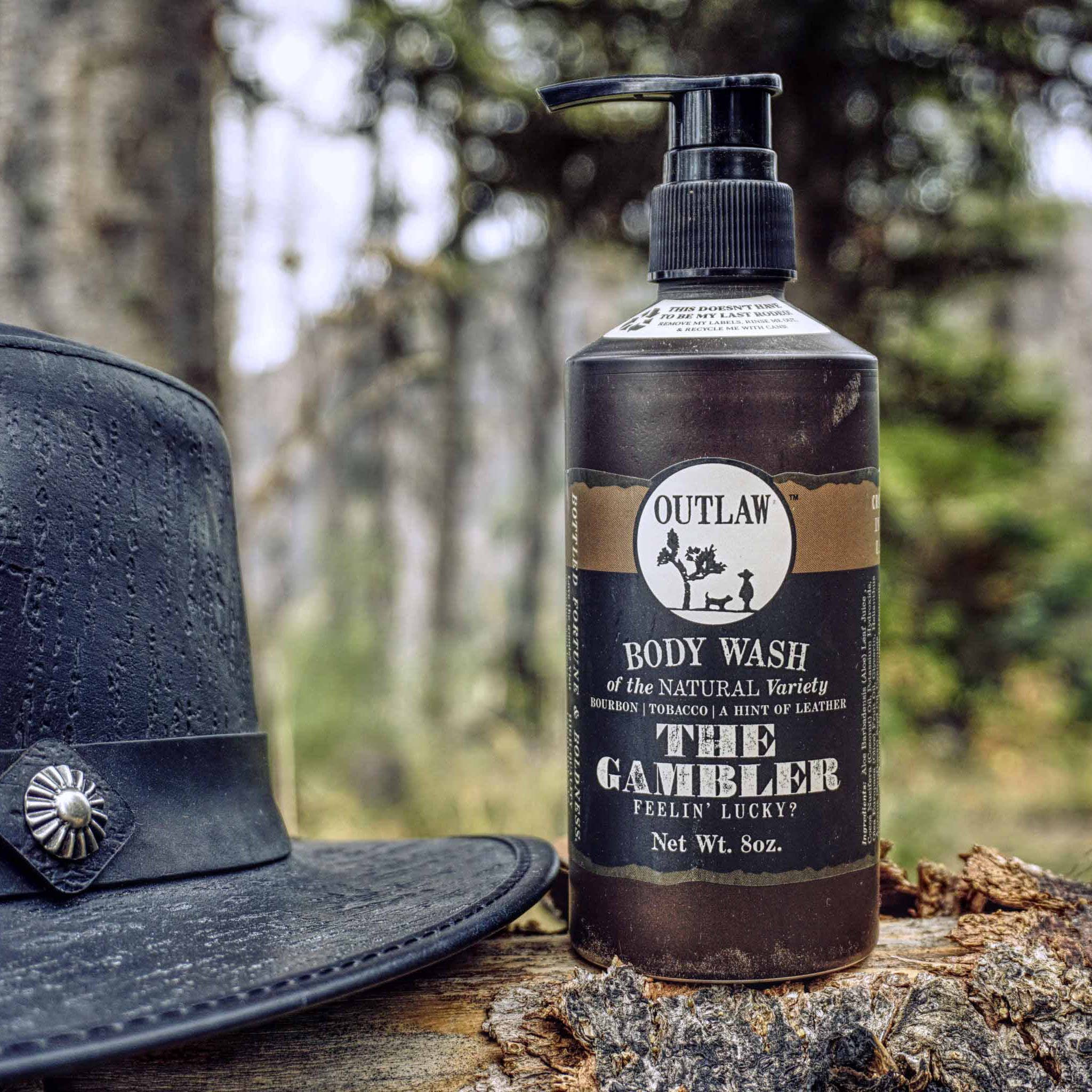 tobacco and leather soap The Gambler Natural Body Wash: Bourbon, Tobacco, Leather
